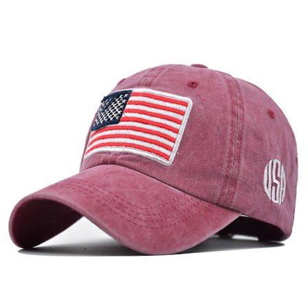 Amerikan lipun peseytynyt baseball-lippis 3d-kirjailu kirjain baseball-lippis miehille ja naisille Usa American Retro Cap