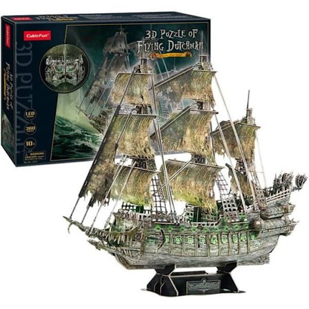 3D-pusselmodell Dutch Pirate Ship LED-ratt - 360 bitar - WORLD BRANDS
