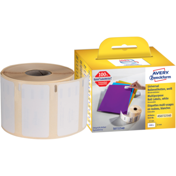 Avery Etikett Dymo hvit