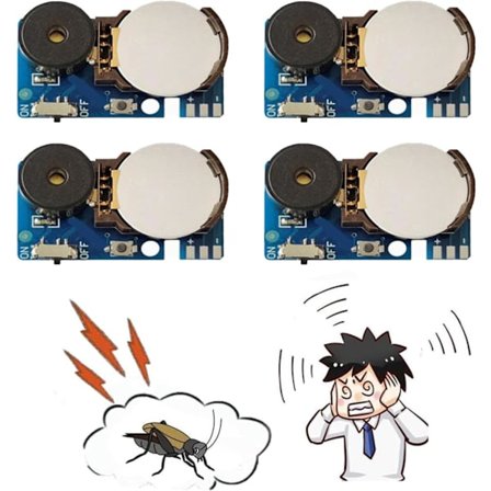 4-pack Ljudmakare, 7-tons Dold Buss-pip som varar i månader, Rolig Kontorsbusare för Vuxna (Blå)