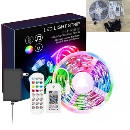 LED-remsa, 20M Bluetooth LED-remsa RGB 5050 12V, Används av APP, KLB