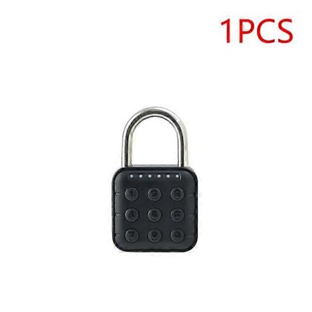 1-5 stk Smart Fingeravtrykk Batteridrevet Ip67 Vanntett Tyverisikring Hengelås Rask Opplåsing Nøkkelfri Passord Dørlås 1 stk