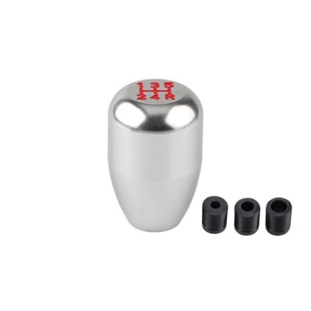 Universal Aluminium Racing MT 5-växlad bilväxelspak Manuell byte Växelspaksknopp Växelspaksknopp JDM Racing-silver silver