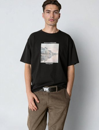 Clean Cut Copenhagen Rainy Copenhagen Organic T-Shirt - Black - XL
