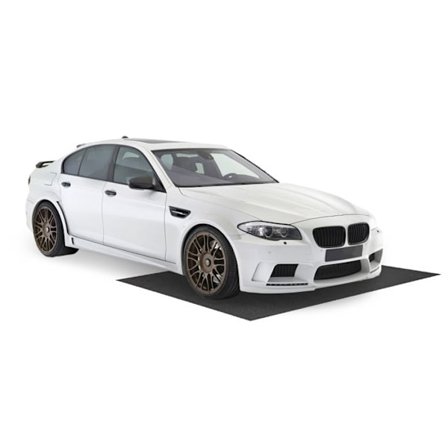 COSTWAY Garage Tæppe - 180 x 150 cm - Dobbeltklæbende Tape - Genanvendelig - Motorreparation - Grå