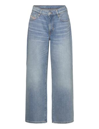 2000 Widee L.32 Trousers Vide Jeans Blå Diesel Women*Betinget Tilbud