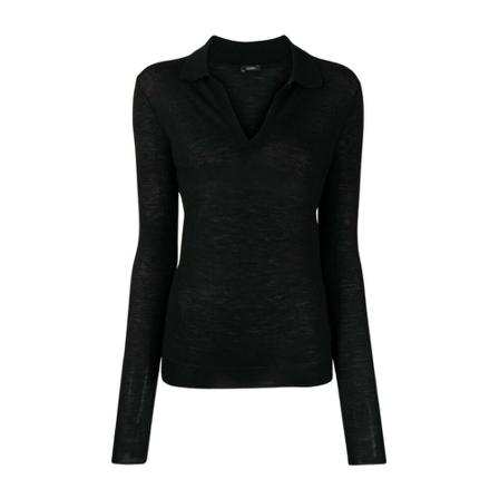 Joseph Polo Top-Cashair Sort, Dame