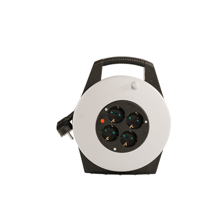 Valux Kabelsnelle 10M 3G1,5Mm² Jordet, 4-Uttak