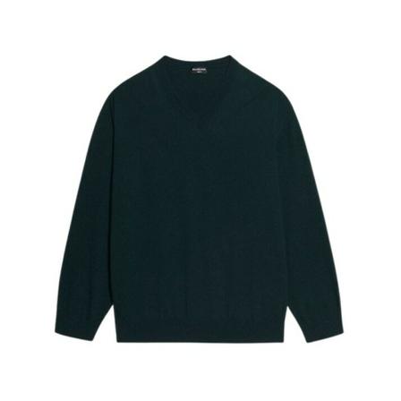 Balenciaga V-neck Strik Grøn, Herre Strik, Størrelse: S