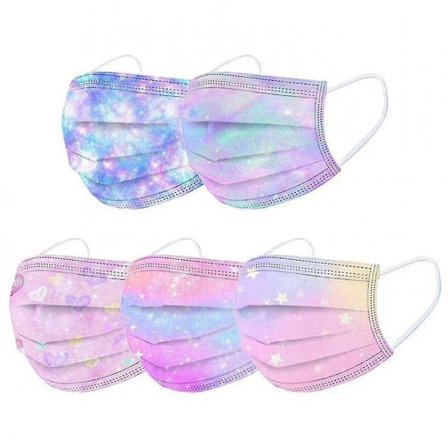 50pcs Kids Disposable Face Mask Childrens