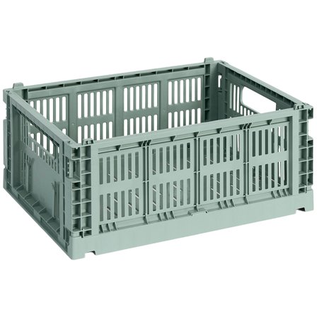 HAY Colour Crate låda medium, sage green | Inredning > Förvaring > Förvaringslåda | Bagaren och Kocken