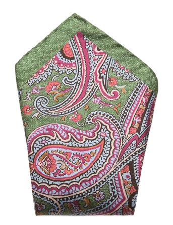 Pocket Square Brystlommetørklæde Grøn Amanda Christensen