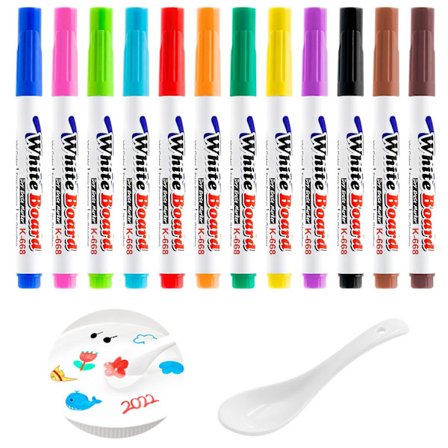 Magisk vattenmålningspenna, raderbar penna flytande penna målar i vatten, magiska doodle-ritpennor, vatten-doodle-pennor