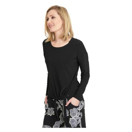 Joseph Ribkoff 11 Top , Zwart , Dames , Maat: S