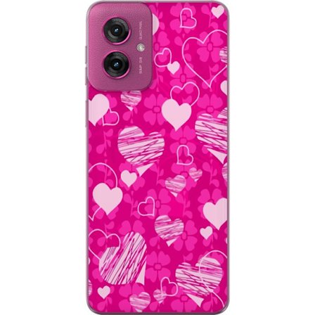 Kompatibelt Mobildeksel til Motorola Motorola Moto G55 PopHjerteMønster
