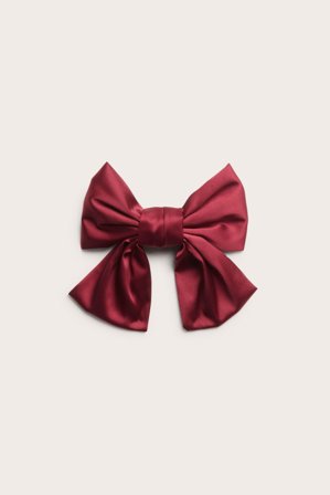 Kappahl | Rusetti, jossa on hiusklipsi | Punainen