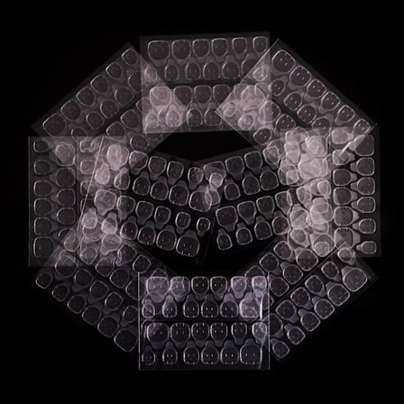 Dobbeltsidige Gelélim Negleklistremerker for Press-on Negler 240 stk 10 Ark Super Sticky Limfaner for Løsnegler, Pustende Gjennomsiktig