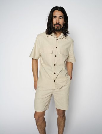 Mos Mosh Gallery Mmghunt Plage String Shorts - Cream - 56