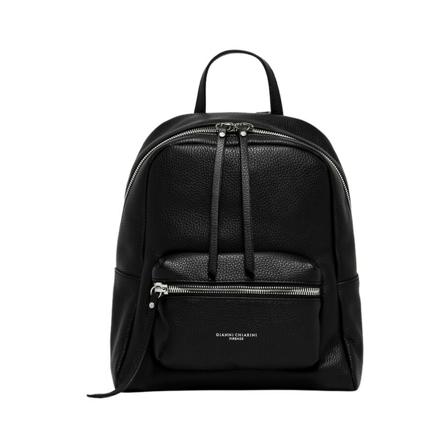 Gianni Chiarini Leather Rugzak , Zwart , Dames , Maat: ONE Size Rugzakken