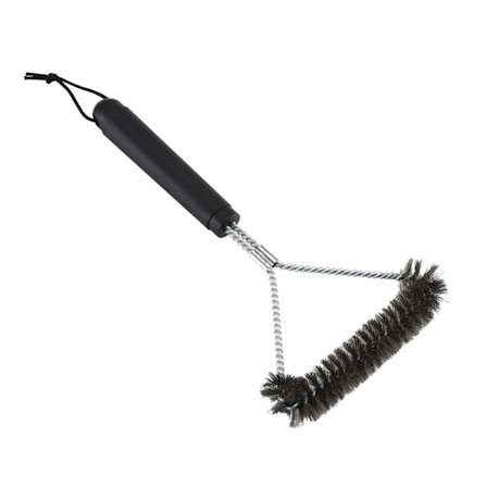 Rustfrit stål T-børste til grillrengøring - Holdbart NATERIAL-design til effektiv rengøring af grillristen_TF_TF