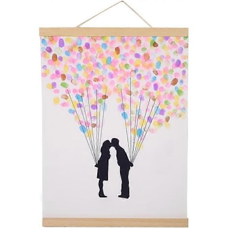 Magnetisk Plakathenger i Tre, Vegghengende Treramme for Bilder Fotografier Lerret Kunstverk Trykk Kart Ruller Hvitt Tre (30cm)