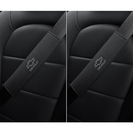 Lämplig för Chevrolet mocka säkerhetsbältes axelskydd Explorer Cruze Chuangku bilsäkerhetsbältesöverdrag (par, svart)