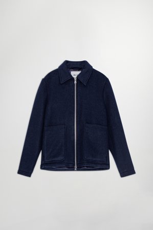 NN.07 Gael 8267 Jacket Male Blue Wool Blend
