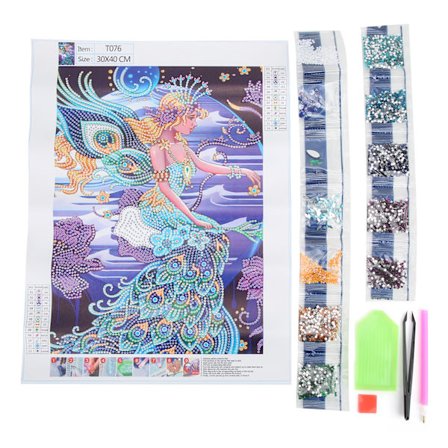 Rhinestone Maleri Kit DIY Interessant Smukt Udseende Se Skinnende 3D Effekt Møbel Dekoration