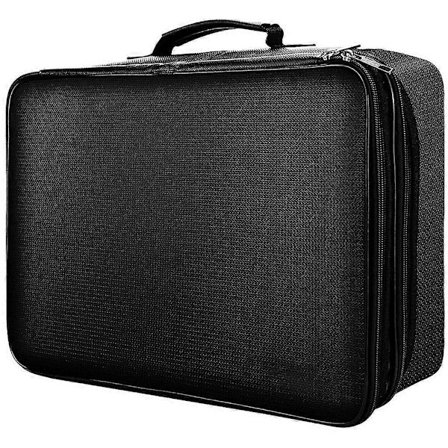 Tulenkestävä 3-kerroksinen tiedostojen säilytyslaatikko vedenpitävällä vetoketjulla kannettava tulenkestävä turvalaatikko tärkeille