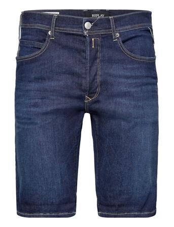 Rbj.901 Short Shorts Tapered Recycled 360 Jeansshorts Denimshorts Blå Replay*Betinget Tilbud