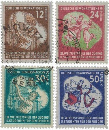 DDR 1951 - MICHEL 289-292 - Stemplet