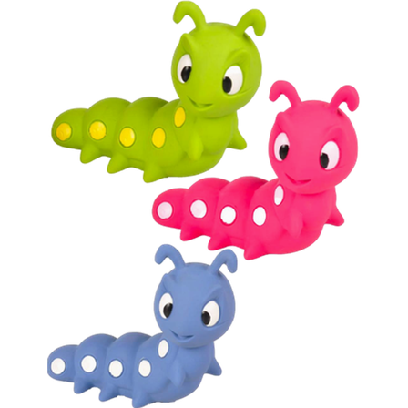 Flamingo - Hundeleketøy Latex Caterpillar Mix 15 cm - Hund - Hundeleker & spill - Latex - ZOO.no