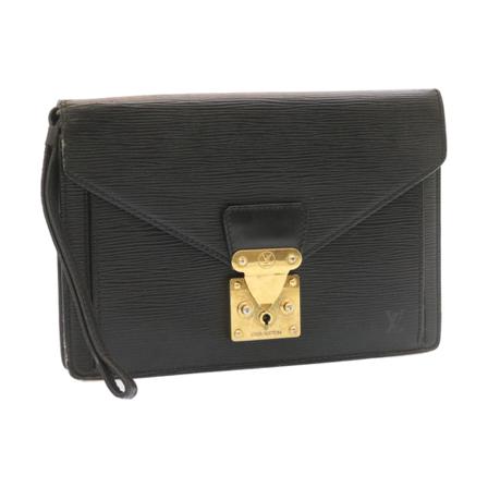 Louis Vuitton Vintage Pre-Owned Sellier Dragonne Sort, Dame Vintage Tasker, Størrelse: ONE Size