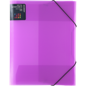 MAPPE PLAST A4 LILLA 3-KLAFF