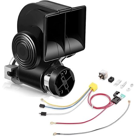 Elektriska Bilhorn Ljudstark Lastbilshorn 12v Dimljus Horn Trumpet Luft