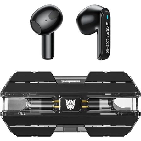 Transformers TF-T01 True Wireless Earbuds Bluetooth 5.4 Hörlurar Bass Stereo Hörlurar, Bluetooth Hörlurar i Örat Brusreducerande Mikrofon, 60H Spela 