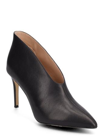 Biachic Ankle Boot Nappa Shoes Boots Ankle Boots Ankle Boot - Heel Svart Bianco*Betinget Tilbud