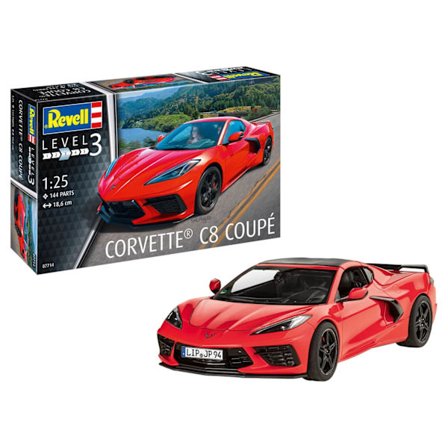 Revell Corvette C8 Coupé 1:25 Modellbyggsats