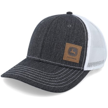 John Deere - Schwarz trucker Cap - Denim Look Patch Black/White Trucker @ Hatstore