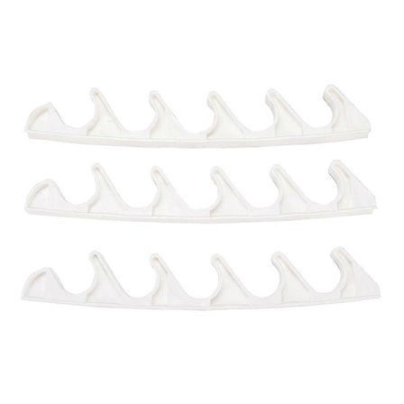 4 st Justeringsfästen för Schäslong 5-läges Ryggstödsjusterare för Uteplats Lounge Plastkrokar Hängare Vertikal Krokställning -xindaren