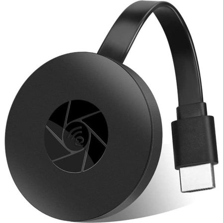 Mediestreamer trådlös HDMI-dongel 1080p, Trådlös HDMI-adapter, Svart, HDMI-dongel för hemmabio, TV och projektor