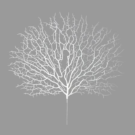 Simulering Coral Branch Dobbelthode Plast Sea Coral Grener for Hjem Bryllup Blomsterdekorasjon Hvit