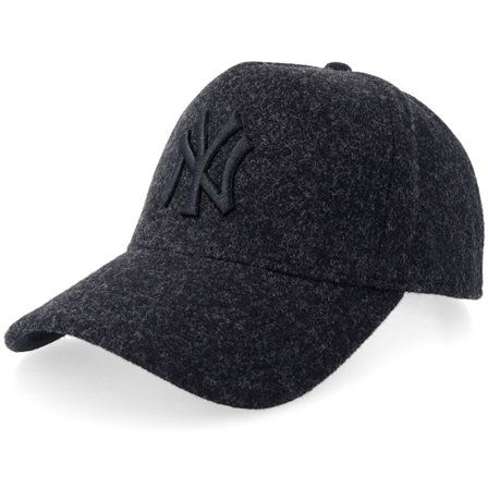 New Era - MLB - Black - adjustable - Cap - New York Yankees Melton Black A-frame Adjustable - Hatstore