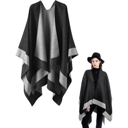 Dame Sjal - Dame Skjerf - 160 x 130 Cm - Omslagsskjerf - Moteskjerf - Stola - Skjerf