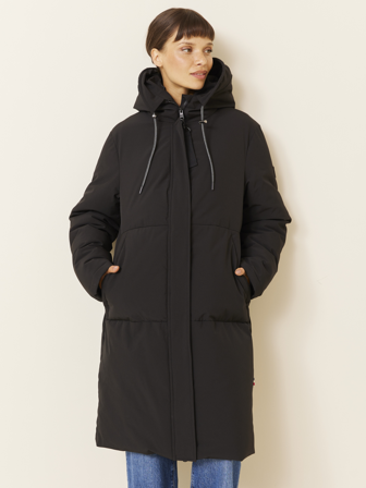 MATCH - Eira kåpe - Jean Paul Femme - Dame - Jakker & Kåper - Svart - XXL - 90% Polyester - resirkulert, 10% elastan