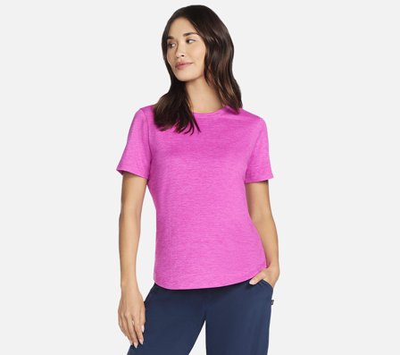 Skechers, GO DRI - Swift Tee, L, Pink, Dame