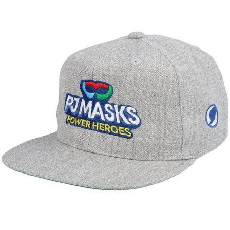 PJ Masks - Grå snapback Keps - Kids Logo Grey Snapback @ Hatstore