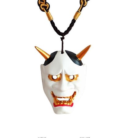 Hannya Mask Halsband Etnisk Karakteristisk Smiley Ansikte Halsband Hänge