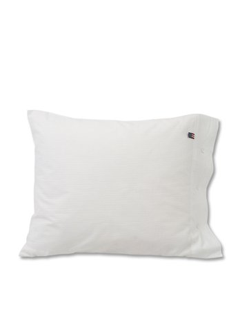 Lexington White Striped Seersucker Pillowcase