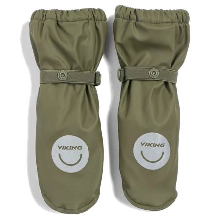 Viking Jolly Rain Mittens Kids Olive